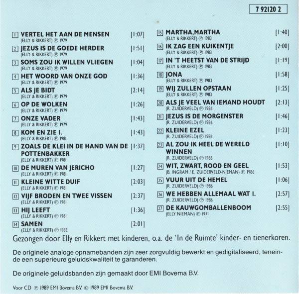 Elly and Rikkert Boom Vol Liedjes vol 1 : Front